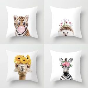 Pillow Covers - Whimsical Animals - Set of 4